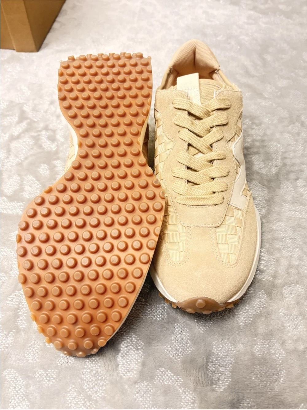 Steve Madden Campo Tan Multi Women’s Sz 10M Platform Sneaker - Picture 4 of 9